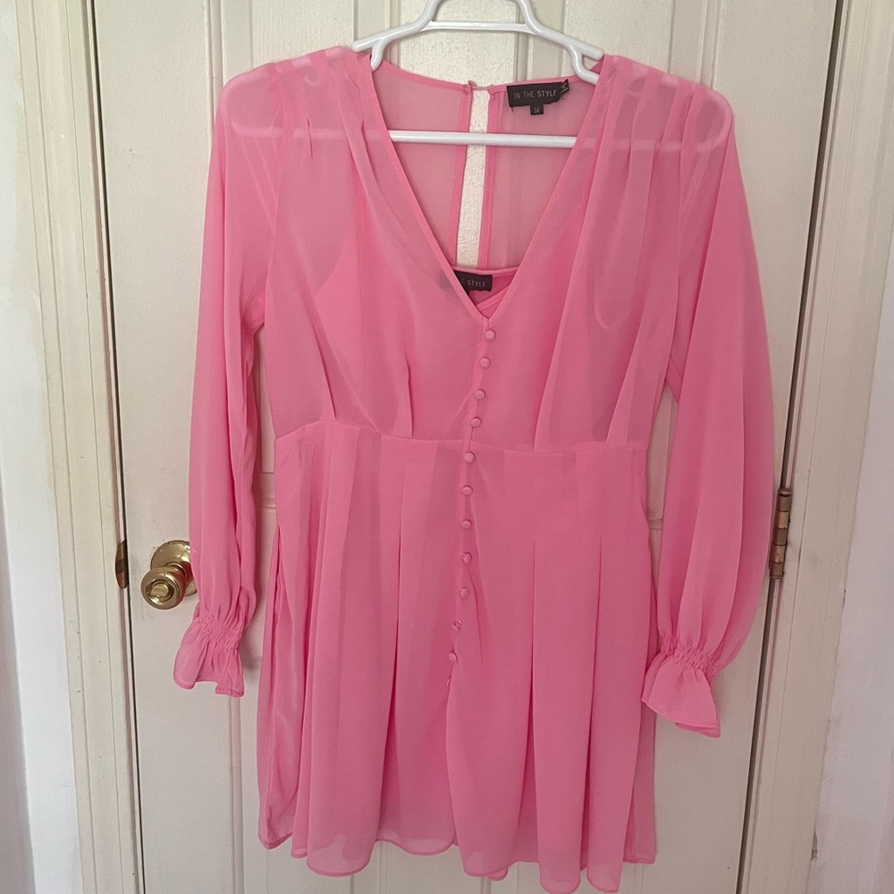 💗ASOS baby pink skater dress 💗